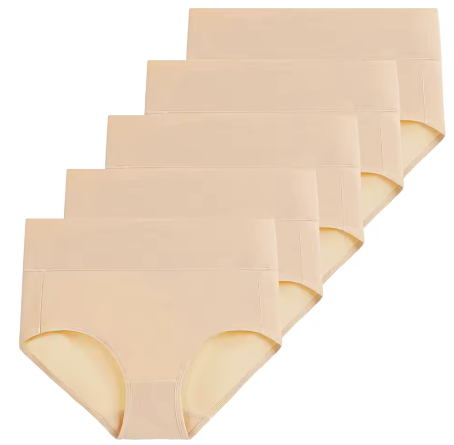 5-Pack High Waisted Comfort Cotton Underwear