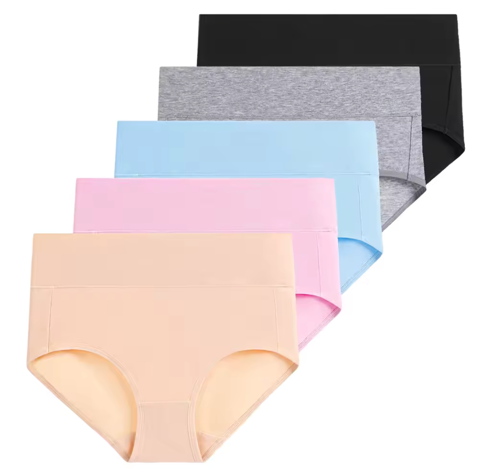 5-Pack High Waisted Comfort Cotton Underwear