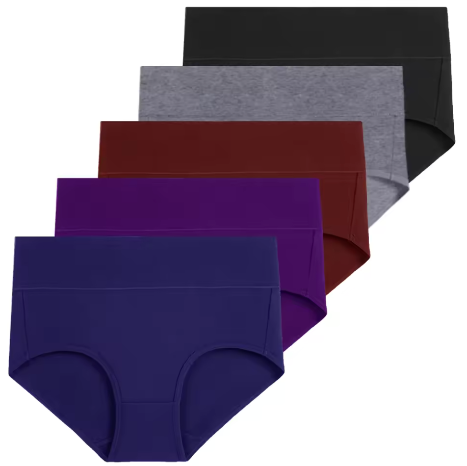 5-Pack High Waisted Comfort Cotton Underwear
